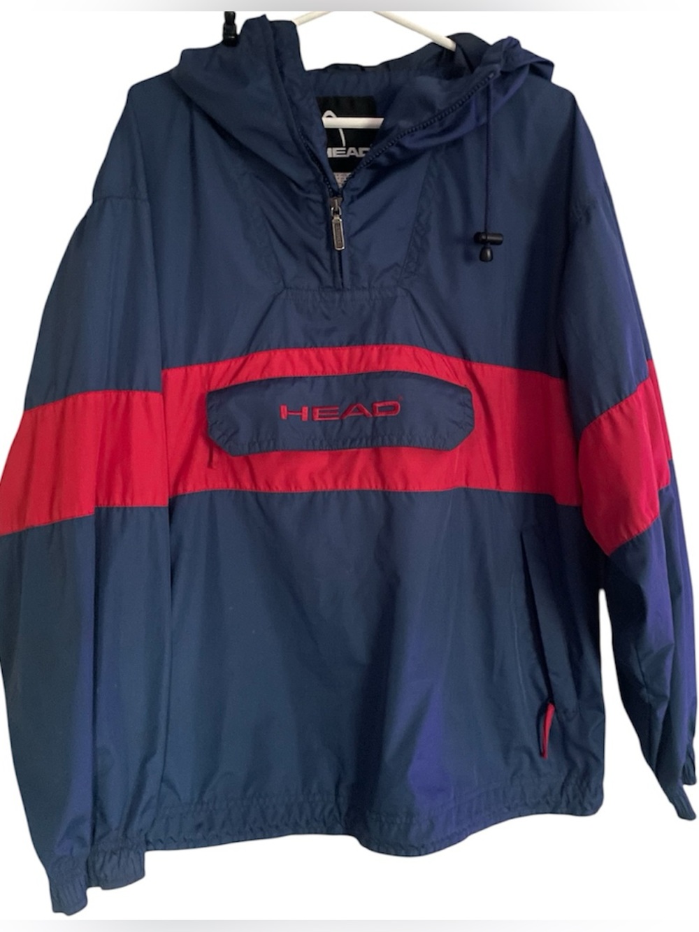 Vintage 1990s HEAD Sportswear color-block windbreaker jacket!
